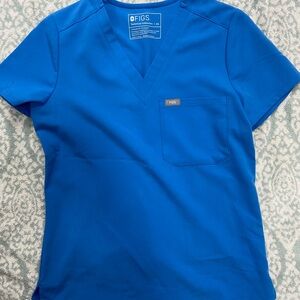 Figs capri blue Catarina top